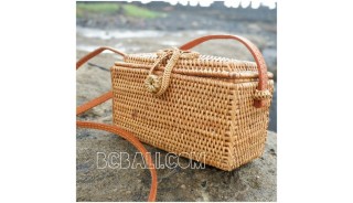 small purse bags full hand woven rattan strap handmade bali